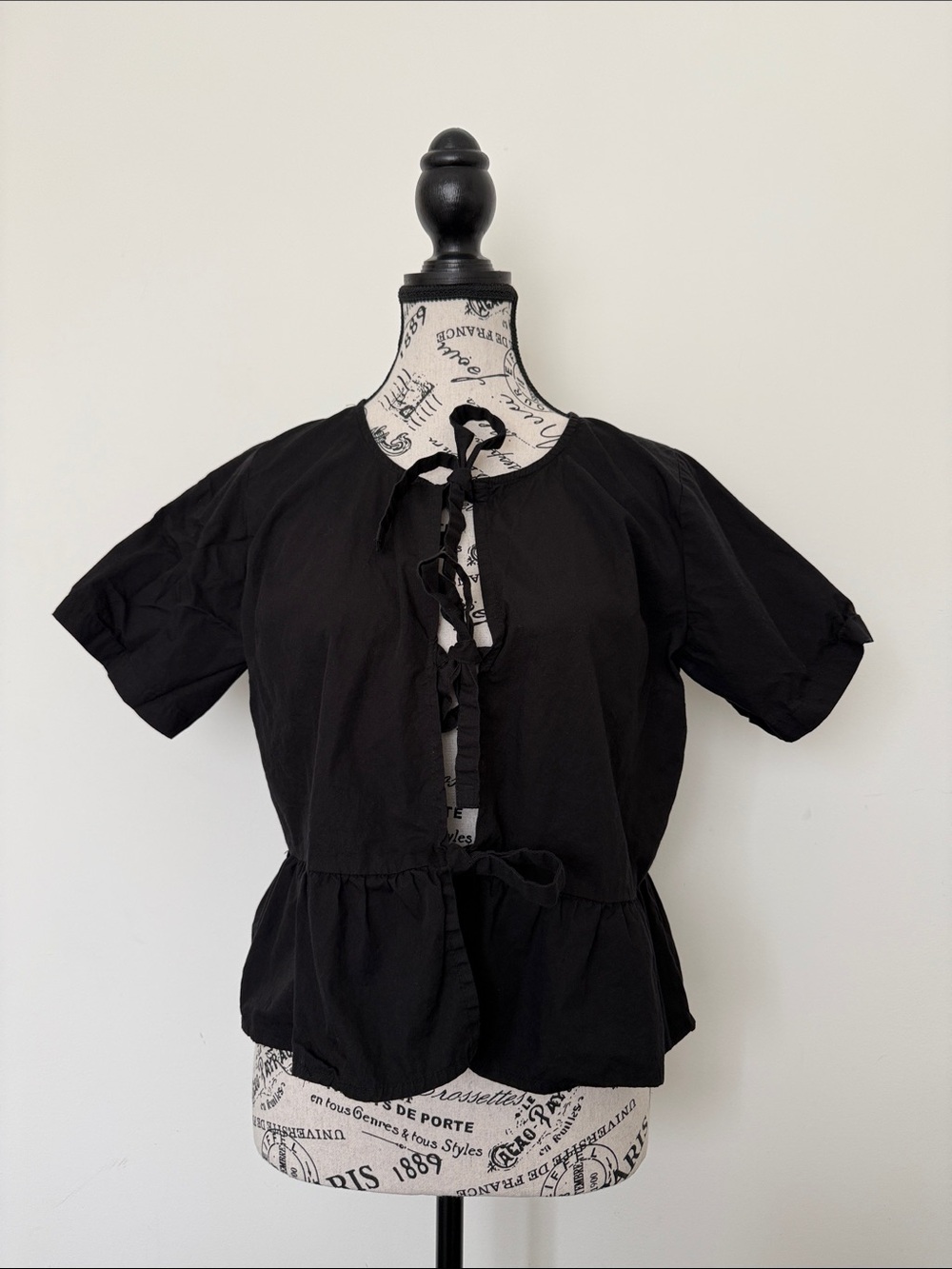 Sim & Sam 100% Cotton Short Sleeve Blouse - Size L